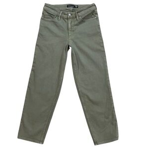 Athleta Flex Straight Crop Jeans Olive Green Size 6 Style 657558-00